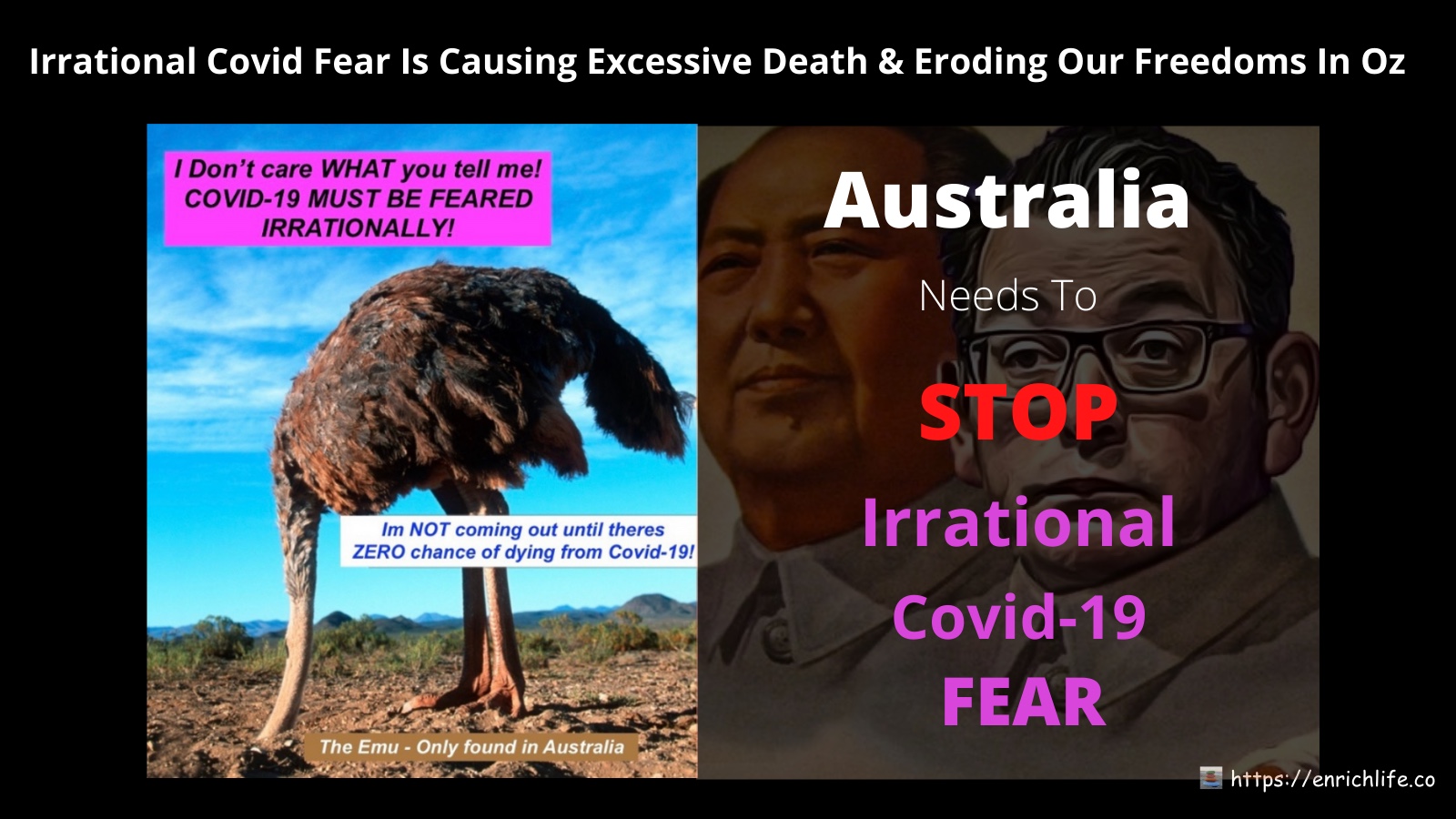 Irrational Covid Fear Is Causing Excessive Death & Eroding Our Freedoms In Oz