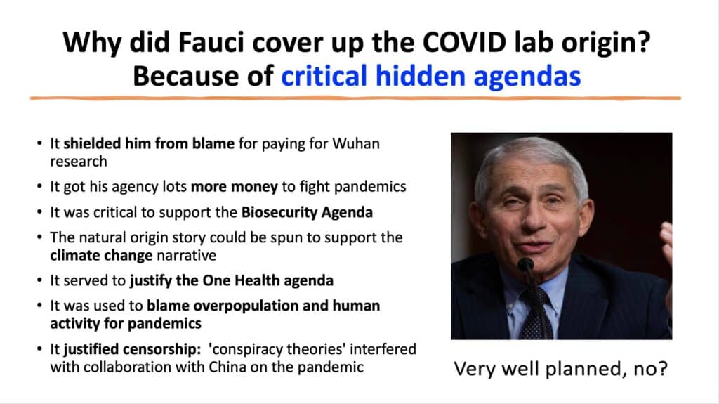 Fauci Cover up