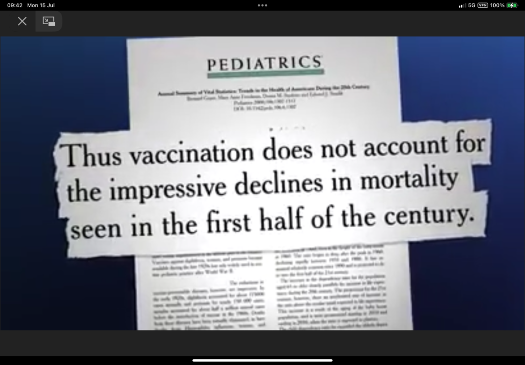 Vaccines didn't cause the decline in childhood deaths - sanitation & nutrition did