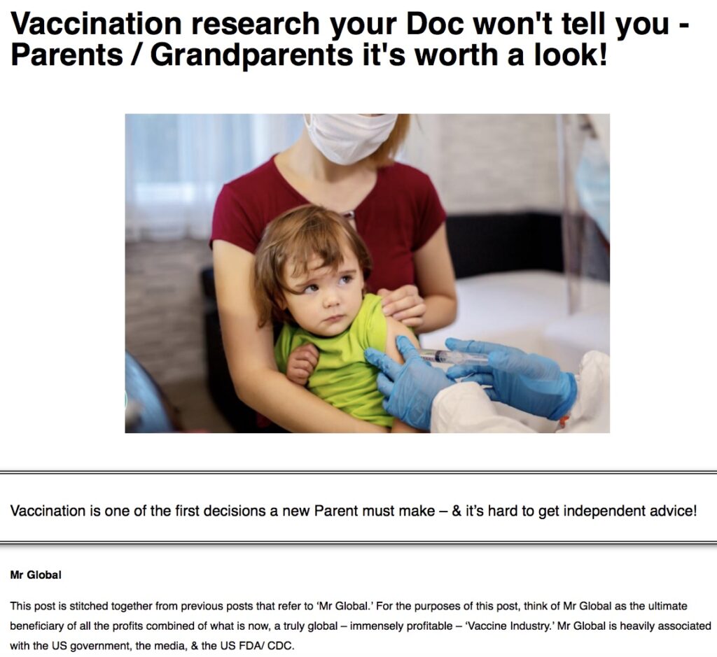 Vaccination research your Doc won't tell you - Parents/ Grandparents it's worth a look!