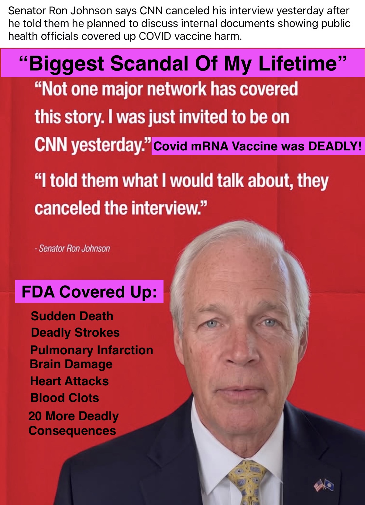FDA blatantly covered up 25 deadly covid vaccine harms