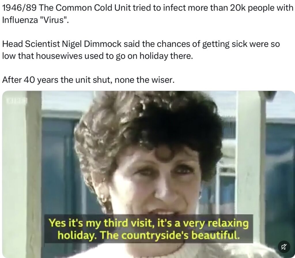 Couldn't transmit common cold