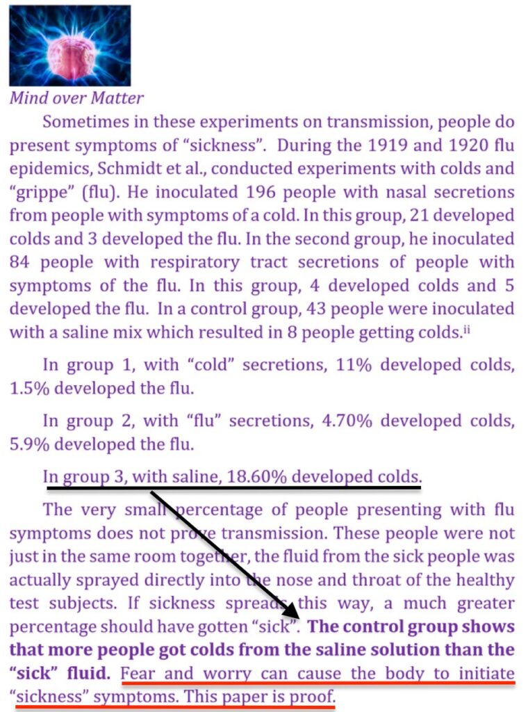 Flu like symptoms result from Chronic stress (fear)